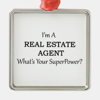 Real Estate Agent Metal Ornament by occupationalgifts at Zazzle