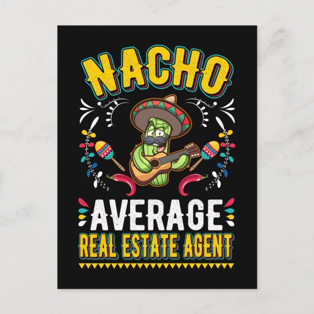 Real Estate Agent Nacho Broker Mexico Postcard (Front)