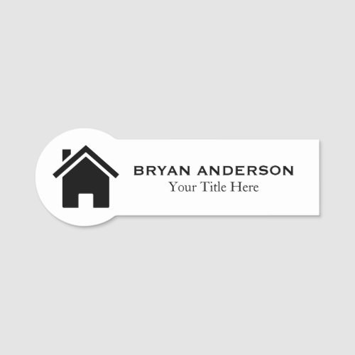 Real Estate Agent Name Tag