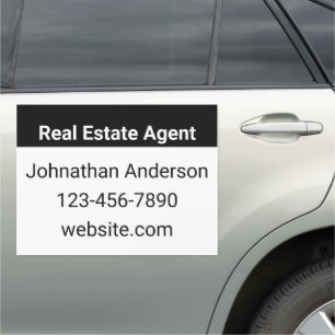 Real Estate Agent Name Title Phone Number Website Car Magnet