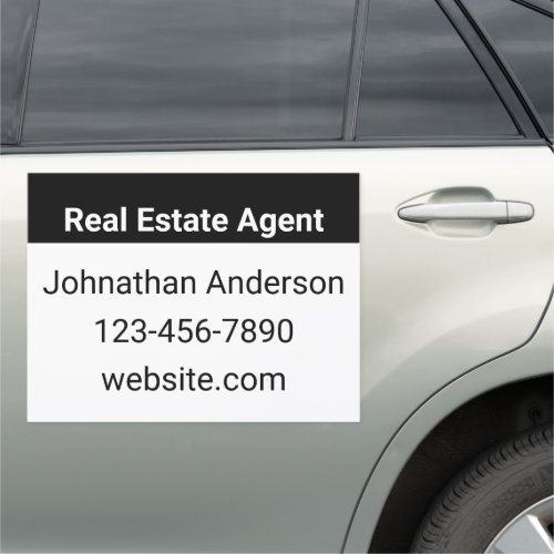 Real Estate Agent Name Title Phone Number Website Car Magnet