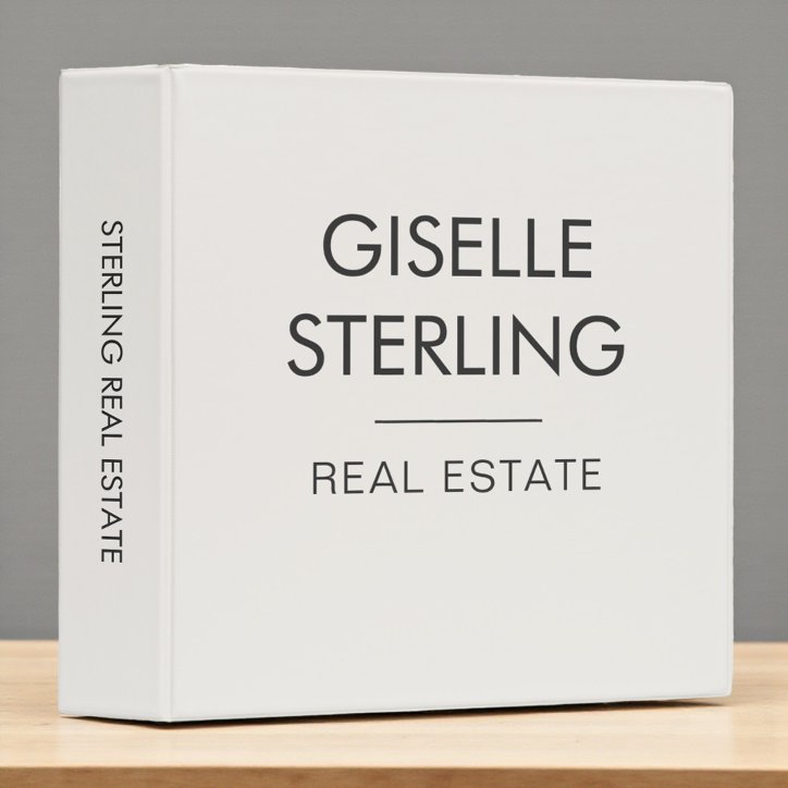 Real Estate Agent Neutral Professional 3 Ring Binder