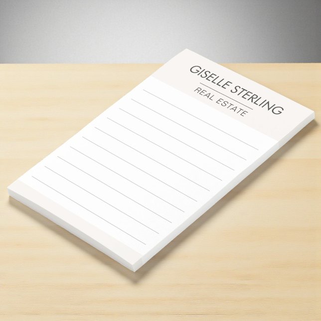 Real Estate Agent Neutral Professional Post-it Notes (Creator Uploaded)