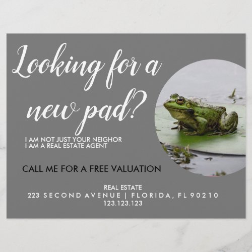 Real Estate Agent  new pad  Flyer