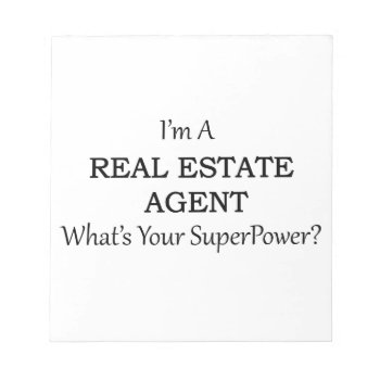 Real Estate Agent Notepad by occupationalgifts at Zazzle