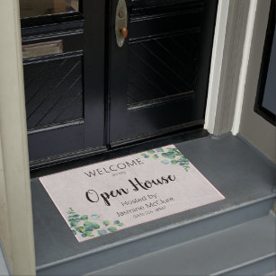 Real Estate Open House Welcome Mat – iCustomLabel