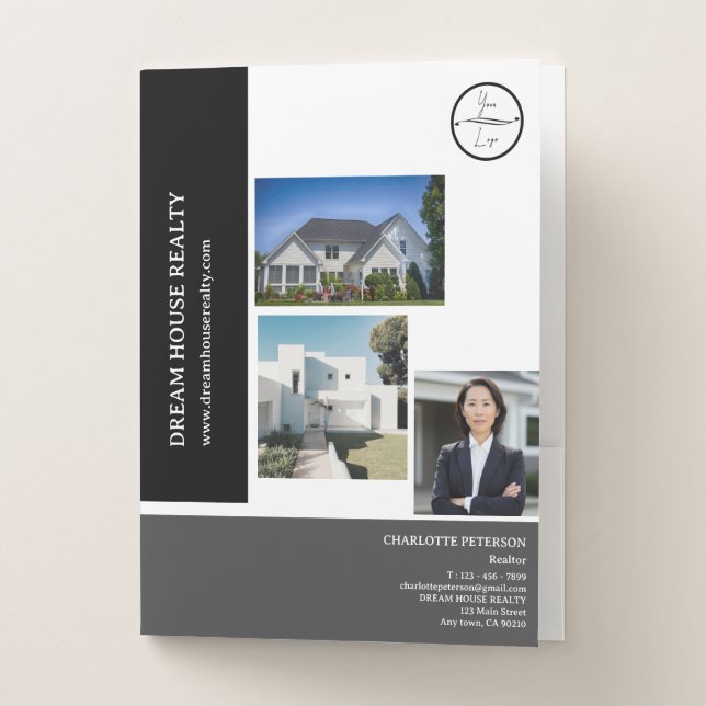 Real Estate Agent or Realtor Presentation Folders (Front)