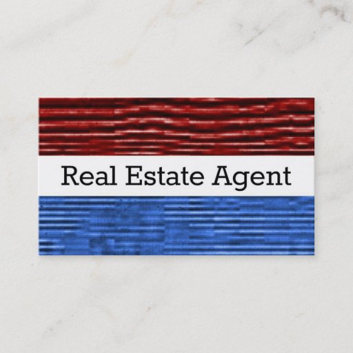 Customizable Real Estate Agent Patriotic Business Card