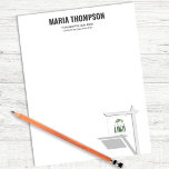 Real Estate Agent Personalized Letterhead<br><div class="desc">Modern and professional stationery for the real estate agent, realtor, or broker who wants to stand out. This personalized letterhead design is simple and minimalist, perfect for showcasing your brand with a clean, sophisticated look. Easily add your logo to make it uniquely yours. Whether you're sending client communications, marketing materials,...</div>