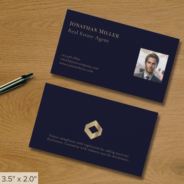 Real Estate Agent Photo Business Card (Creator Uploaded)