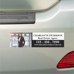 Real Estate Agent Photo Marketing Car Magnet