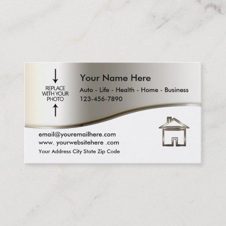 Real Estate Agent Photo Template Business Card