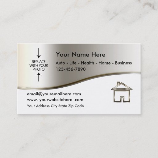 Customizable Real Estate Agent Photo Template Business Card
