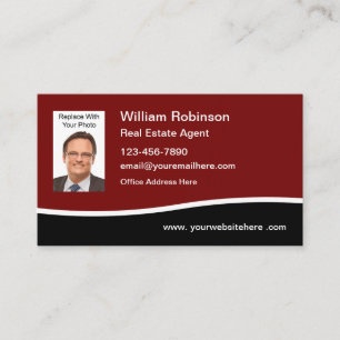 Real Estate Agent Photo Template Business Card