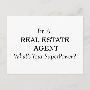 Real Estate Agent Postcard by occupationalgifts at Zazzle