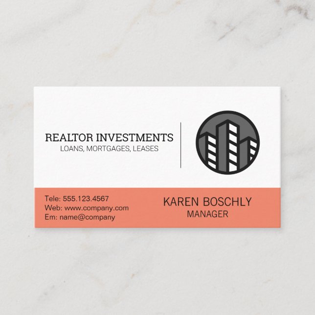 Real Estate Agent | Professional Business Card (Front)