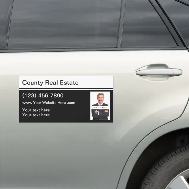 Real Estate Agent Professional Car Zazzle