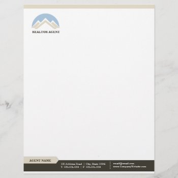 Real Estate Agent Professional Letterhead by wrkdesigns at Zazzle