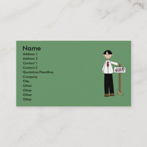 Realtor Profile Card Business Card