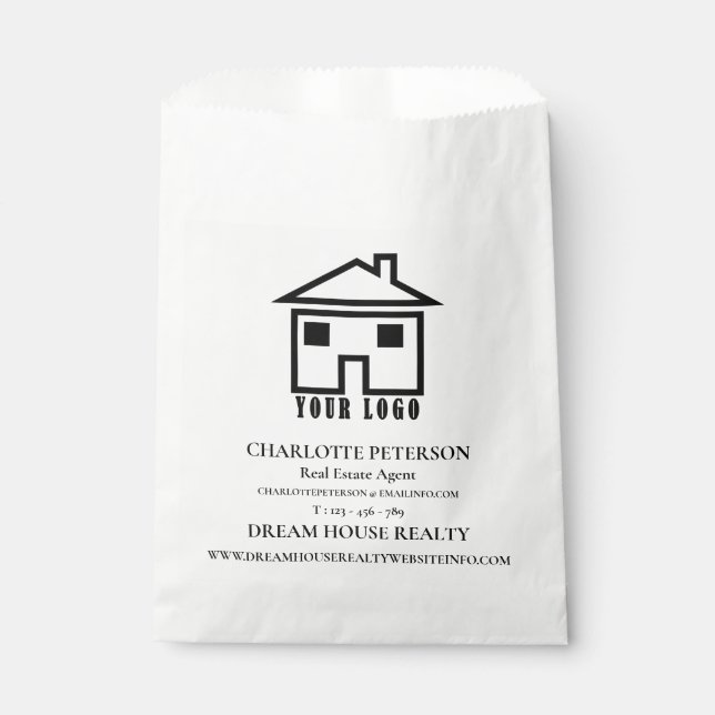 Real Estate Agent Promotional Advertising  Favor Bag (Front)
