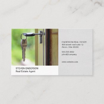 Real Estate Agent | Property Homes | Open House Business Card by lovely_businesscards at Zazzle