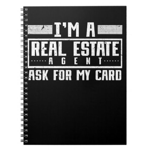 Real Estate Agent Property Investor Broker Notebook