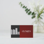 Real Estate Agent Real Estate Business Card (Standing Front)