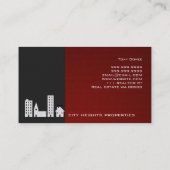 Real Estate Agent Real Estate Business Card (Back)