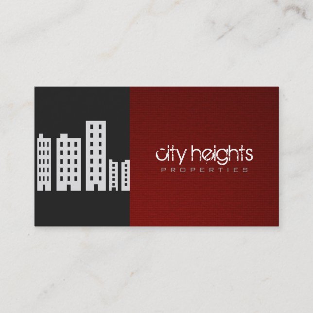 Real Estate Agent Real Estate Business Card (Front)