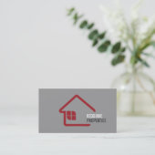 Real Estate Agent Real Estate Business Card (Standing Front)