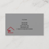 Real Estate Agent Real Estate Business Card (Back)