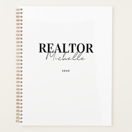 Real Estate Agent Realtor Appointment Book Planner
