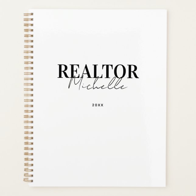 Real Estate Agent Realtor Appointment Book Planner (Front)