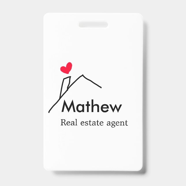 Real estate agent realtor construction home inaugu badge (Front)
