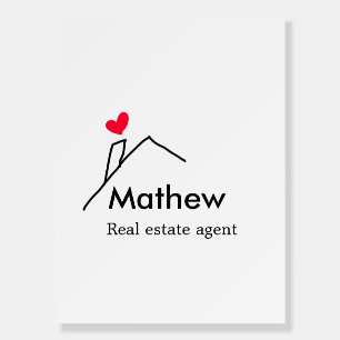 Real estate agent realtor construction home inaugu foam board