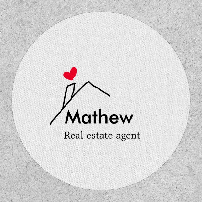 Real estate agent realtor construction home inaugu patch (Front)