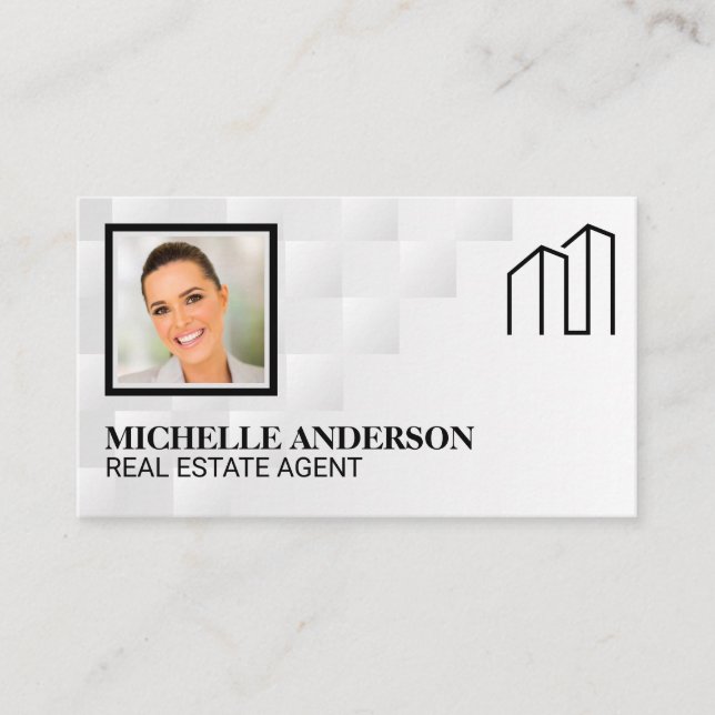 Real Estate Agent | Realtor Logo Business Card (Front)