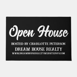 Real Estate Open House Welcome Mat – iCustomLabel