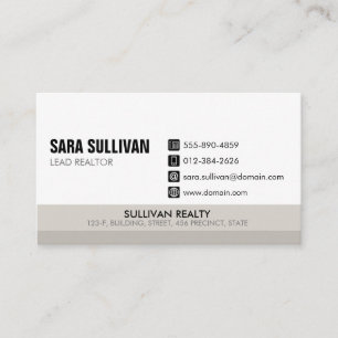 Real Estate Agent Realty Realtor Business Card