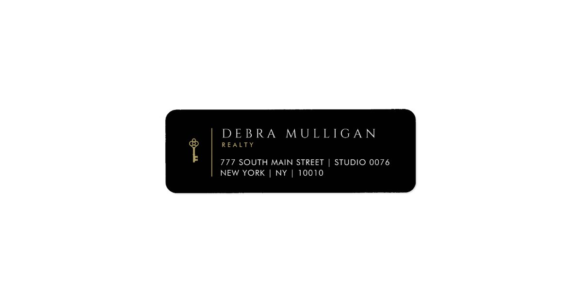 Realtor Address Labels Real Estate Agent Return Address Labels | Zazzle