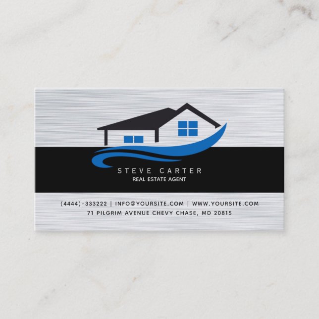 Real Estate Agent Sell Rent Buy House Card (Front)