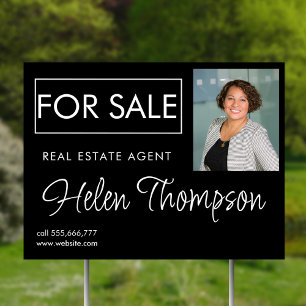 Real Estate Agent Sign Custom Selling House Market