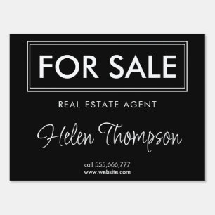 Real Estate Agent Sign Custom Selling House Market