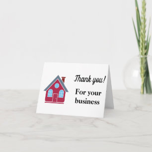 Real Estate Agent Thank You Card