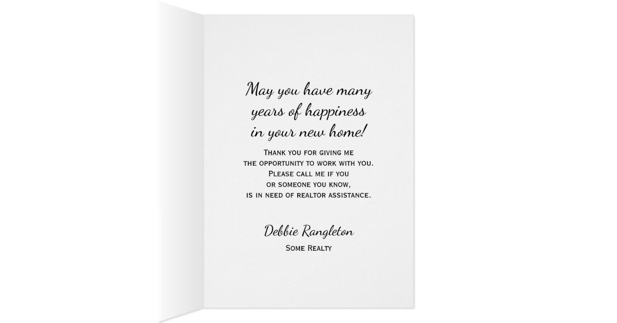 Real Estate Agent Thank You Note Card With Burlap Zazzle Com