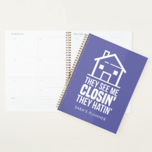 Real Estate Agent They See Me Closing Custom 2025 Planner