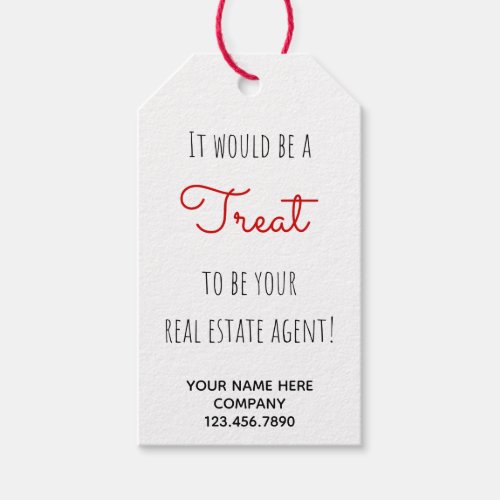 Real Estate Agent Treat Gift Tags