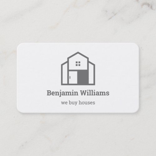 Real Estate Agent We Buy Houses Business Card