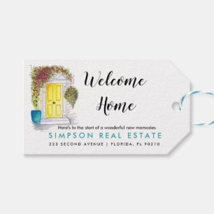 Real Estate Agent Welcome Home Gift Tags