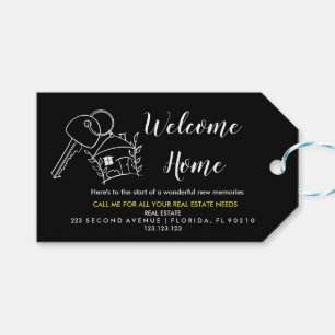 Real Estate Agent Welcome Home Gift Tags